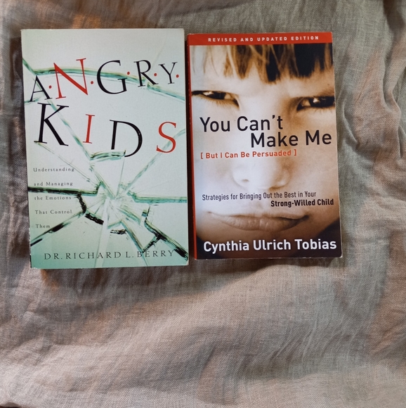 2 Books. Angry Kids & You can't make me. - Picture 1 of 8